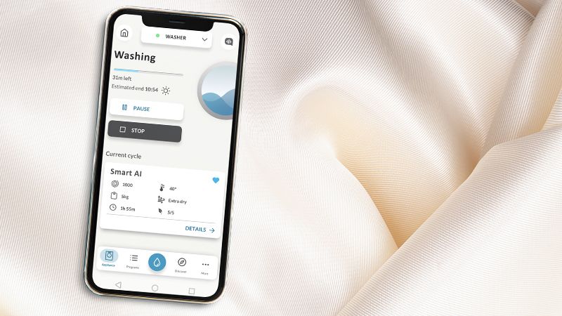 Personalizza il tuo ciclo di lavaggio tramite app hOn