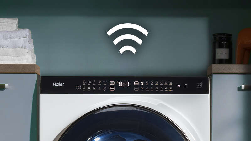 SuperDrum Series 9 wi-fi connectivity with Haier hOn App logo