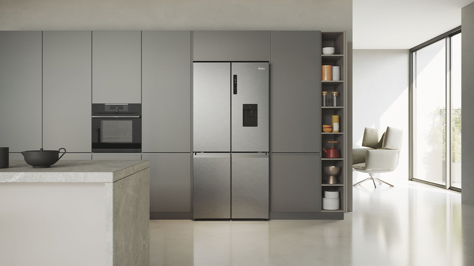 Haier Cube 90 Series 5 - čtyřdveřová chladnička