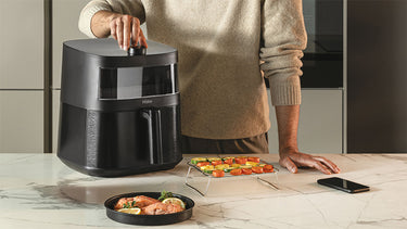 Explore multi-layered cooking with the grill rack