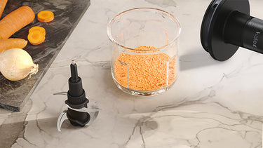 Expand your hand blender's versatility with the efficient chopper jug