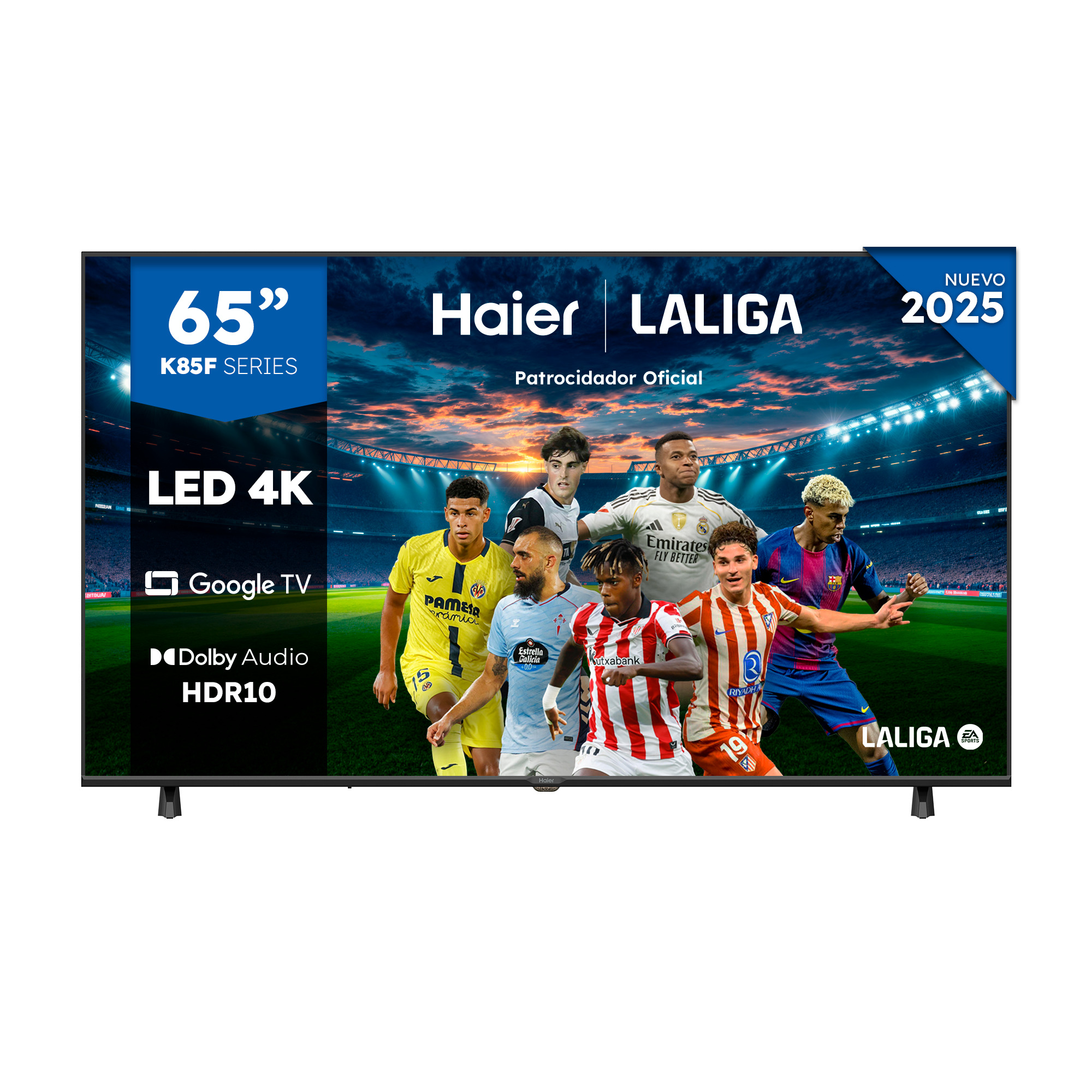 טלוויזיה חכמה Haier 65 אינץ' 4K Google TV דגם H65K85FUX