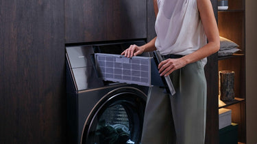 Large size front filter: cleaner clothes, healthier living