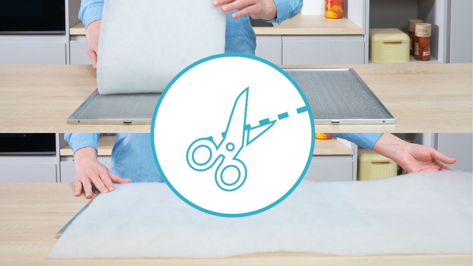 Universal cut-to-fit hood filter