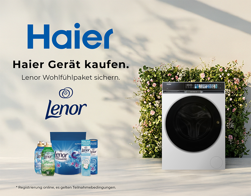 Wohlfühlen mit Haier & Lenor