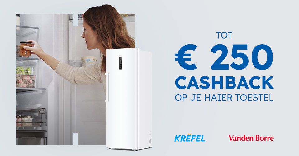 Cashbackactie bij Haier
