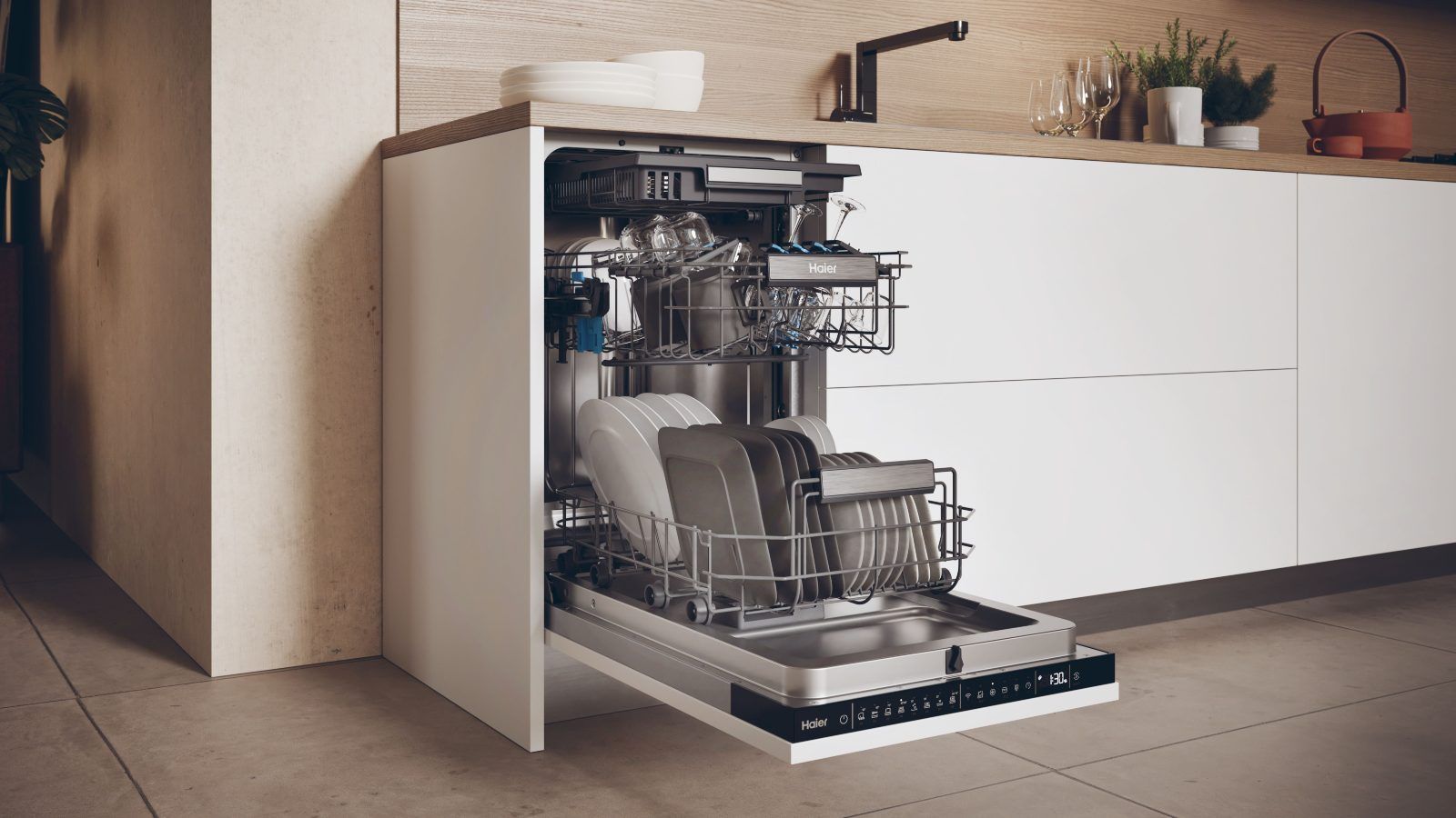 Vollintegrierter Geschirrspüler: Vorteile und Funktionen