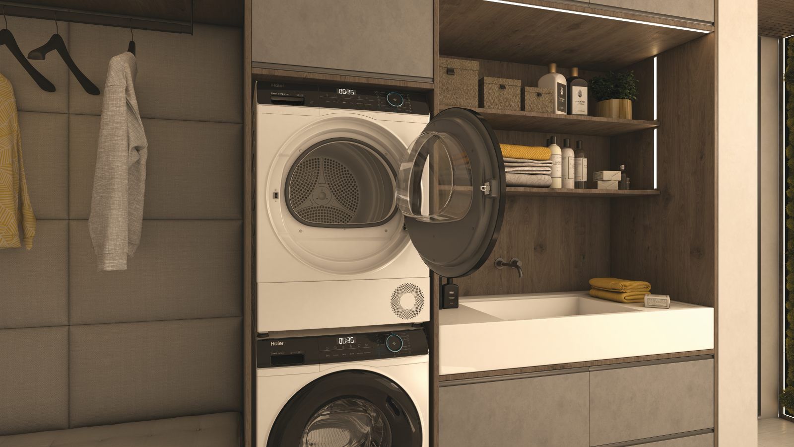 Welche Temperatur sollte ein Waschtrockner zum Trocknen der Wäsche verwenden?