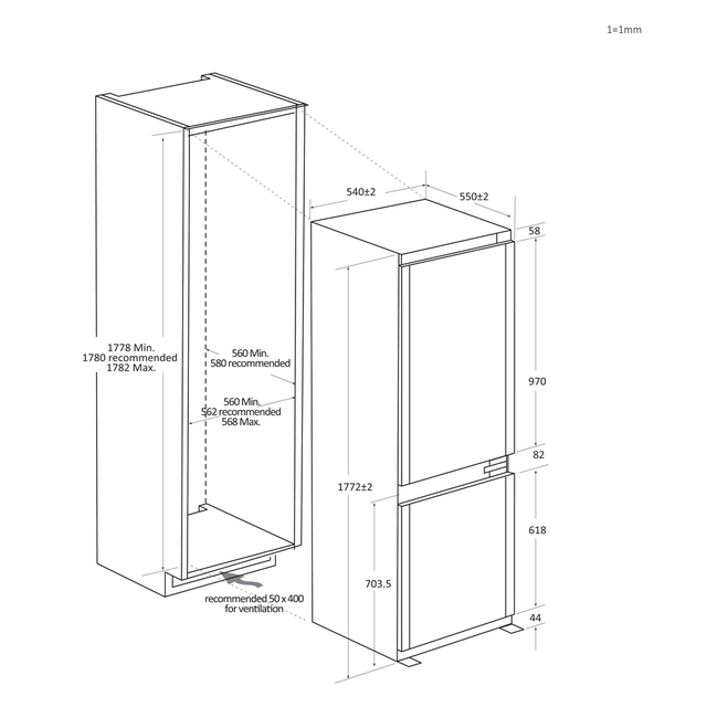 HBW7518C | ID Series range | Koel-vriescombinaties | Haier