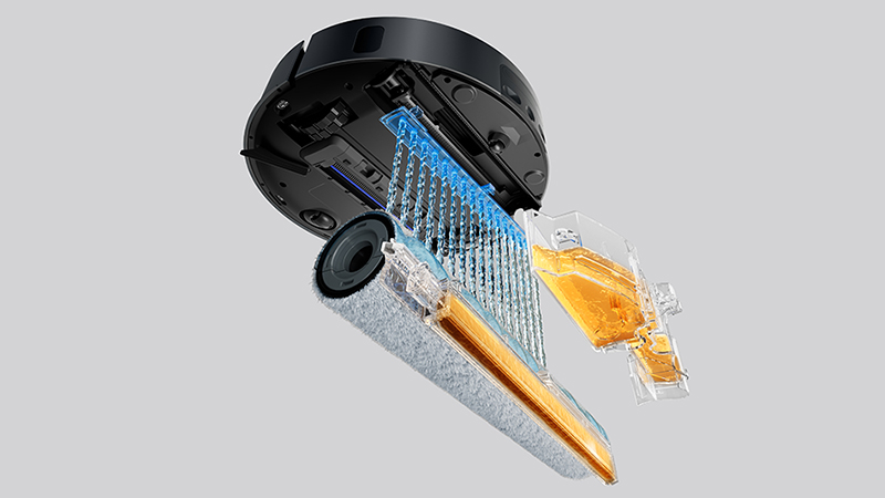 A cleaner roller mop. A cleaner floor.