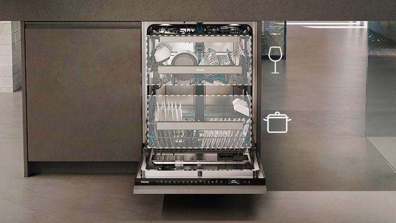 Two wash solutions in one cycle