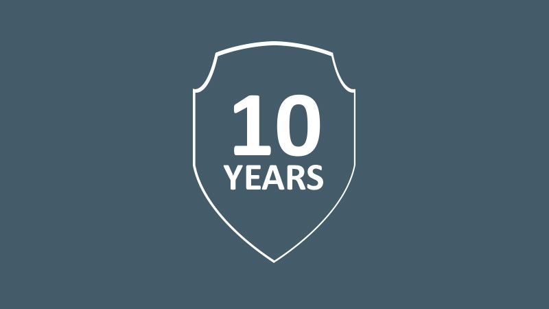 10y warranty