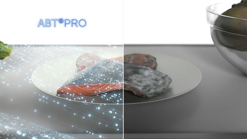 Removes up to 99.99% of bacteria and odours in 100% of your fridge and freezer