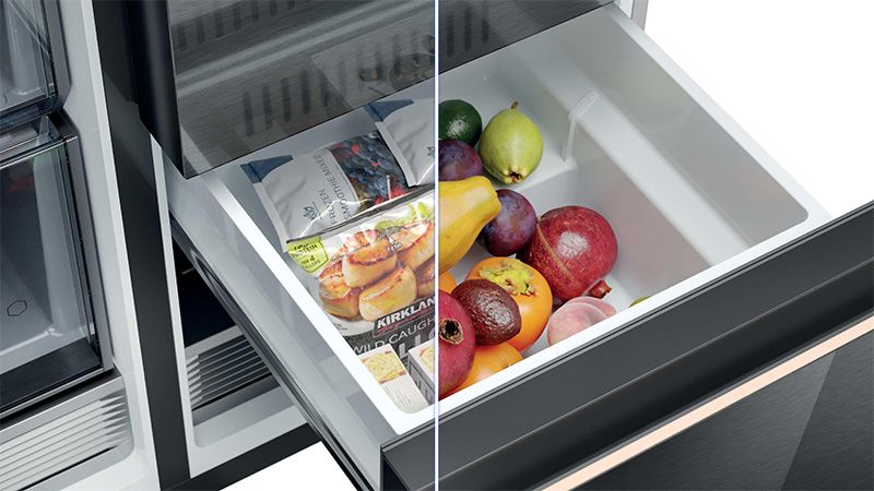 From fridge to freezer and vice-versa at your convenience 