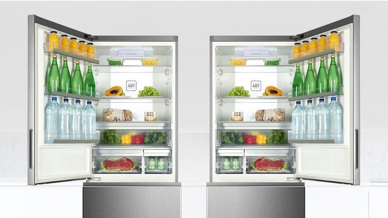 Instala tu frigorífico donde quieras gracias a las puertas reversibles 