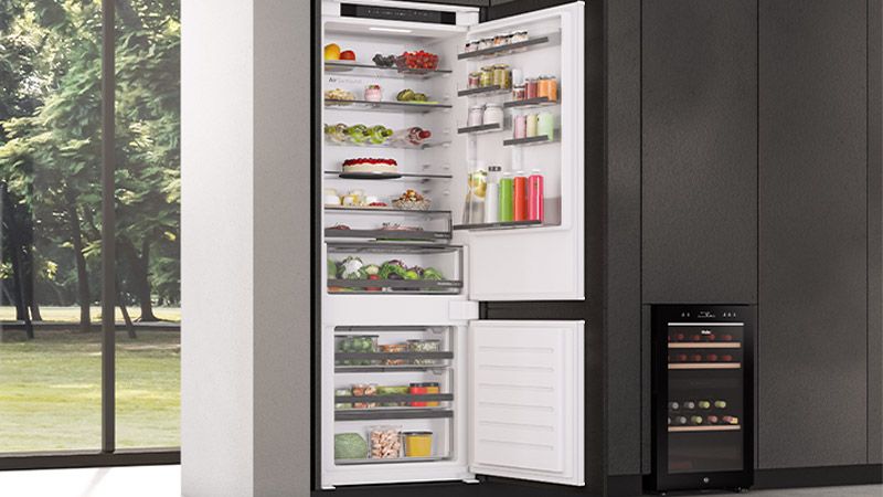 50% di spazio in più in un frigorifero da incasso