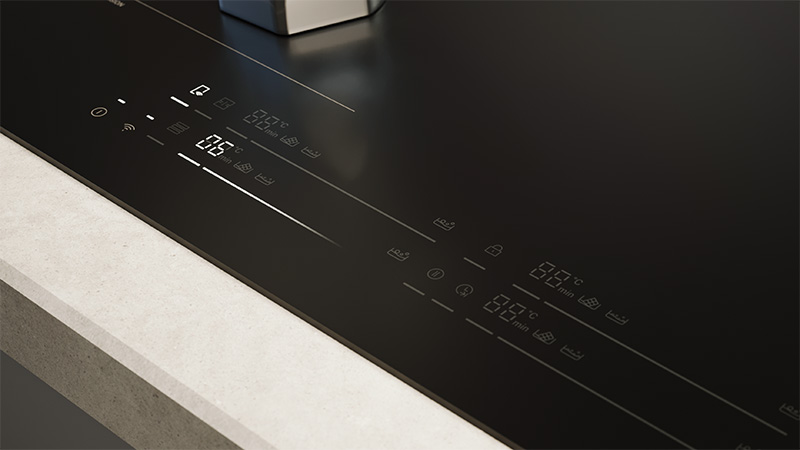 Elegant white touch interface