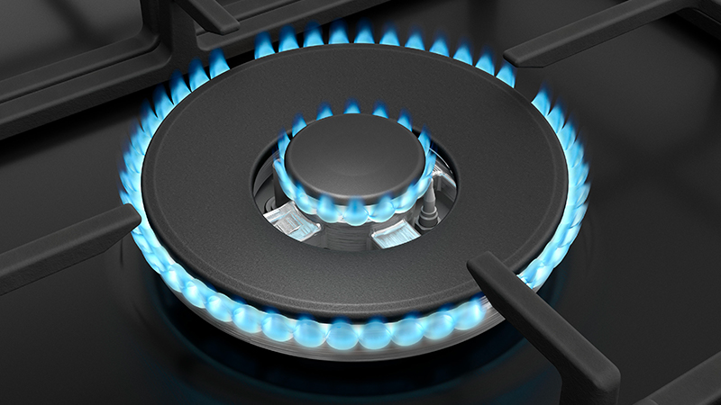 Pişirmeyi hızlandıran güçlü bir ocak