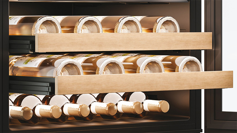 Tasteful wooden shelves