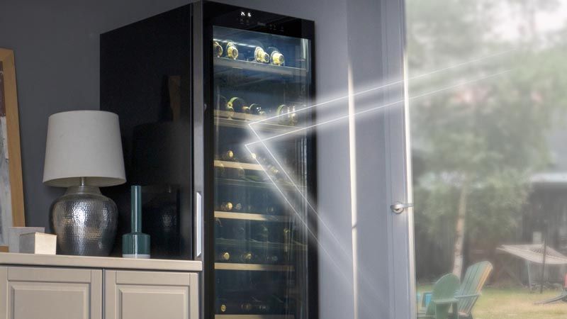 Proteção UV para a sua preciosa coleção de vinhos