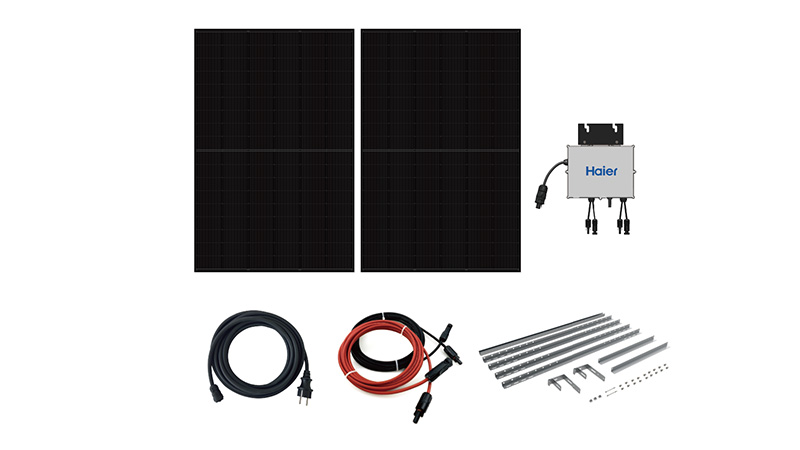 All-in-one-Verpackung für ein Plug&Play-Solarkit