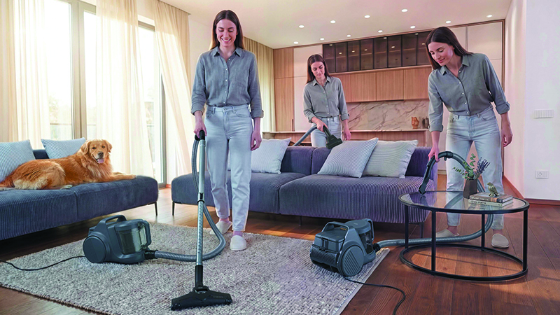 Clean without interruption