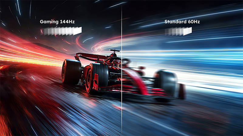 Fastest refresh rate up to 144Hz