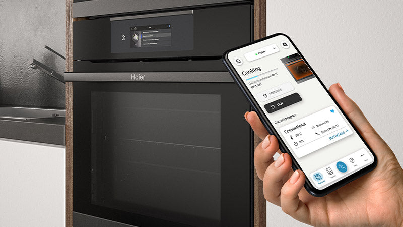 Forno Haier connesso all'app hOn
