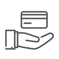 Icona servizi esclusivi pagamenti flessibili