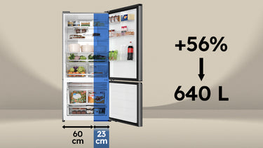 Massive 640-litre capacity