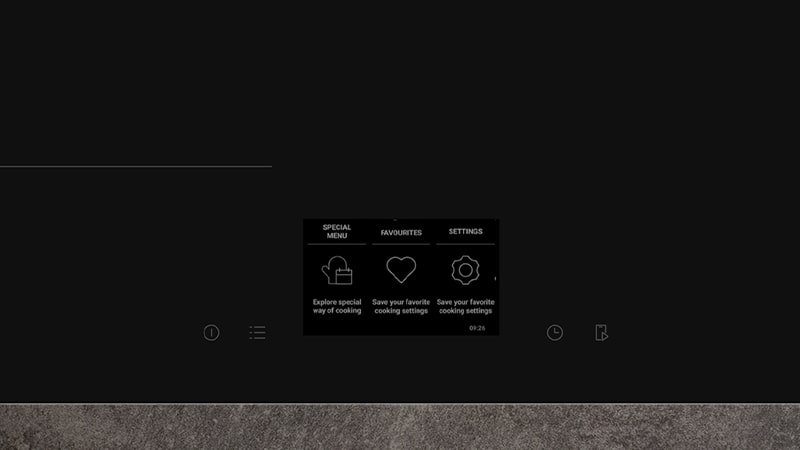 Top user interface
