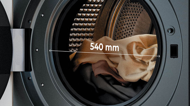 More Space for Powerful, Gentle Washing