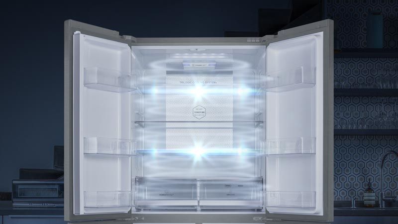 Regulação inteligente da temperatura em todo o seu frigorífico